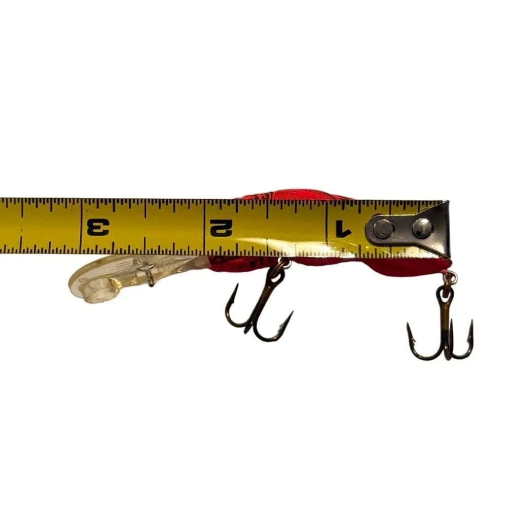 Rebel Wee-Crawfish Deep Diving Crankbait Fishing Lure Red Black Craw